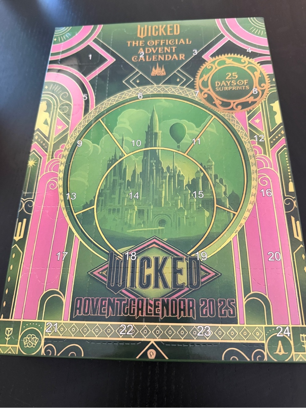 Wicked Official Advent Calendar 2025 - Green & Pink